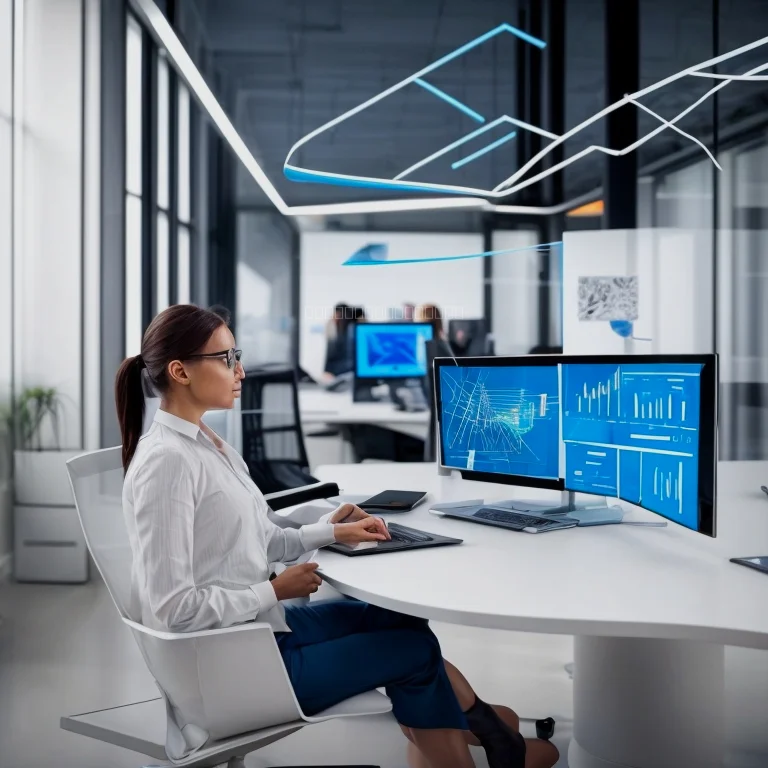 Ilustración del modelo de negocio IA