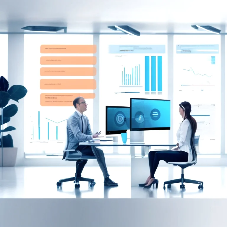 Ilustración del modelo de negocio IA